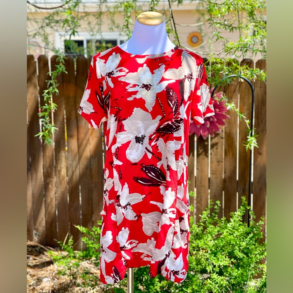 Abercrombie Summer Floral Pocket Shift Dress, Medium